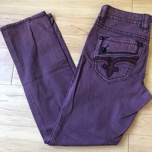 Rock Revival burgundy jeans size 31